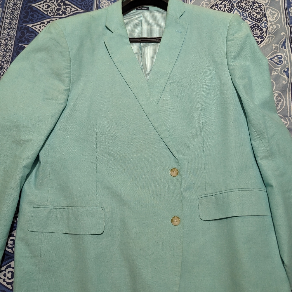 52R Turquoise Classic Fit Blazer